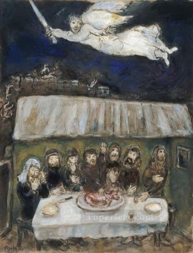 The Israelites are eating the Passover Lamb MC Jewish Oil Paintings